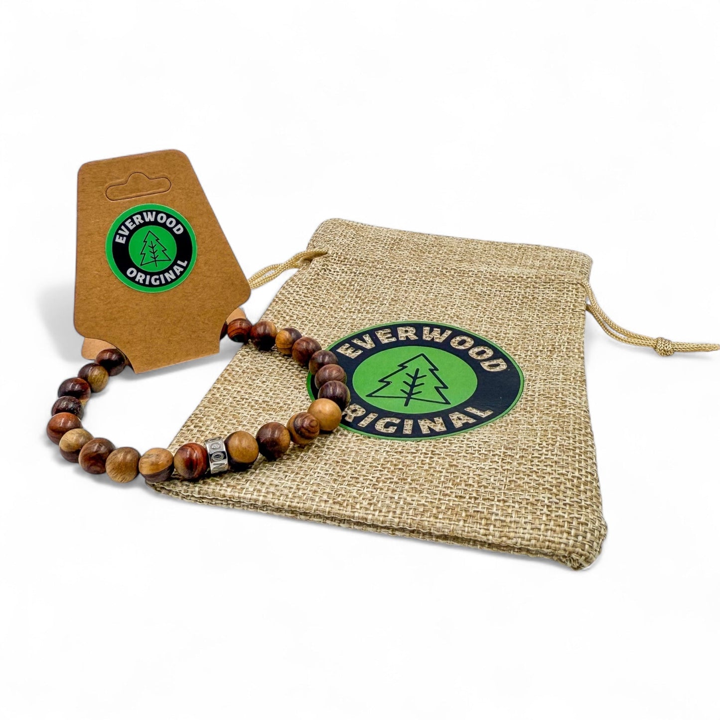 The Mahogany & Steel Bracelet | Handcrafted