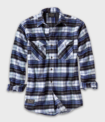 Men's Classic Campbell Blue Flannel | Vermont Flannel XS by The Vermont Flannel Company