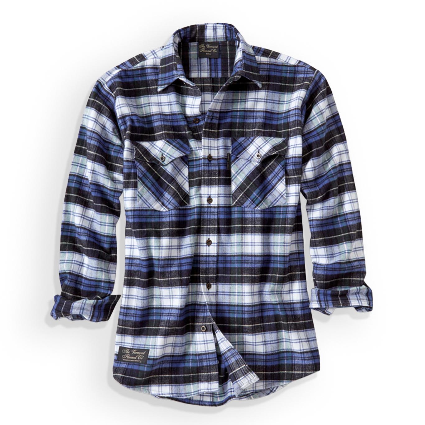 Men's Classic Campbell Blue Flannel | Vermont Flannel by The Vermont Flannel Company