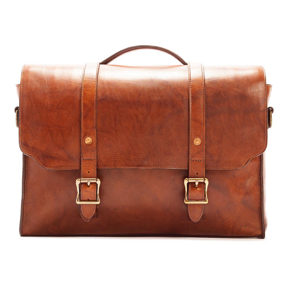 Heritage Leather Briefcase by Mission Mercantile Leather Goods