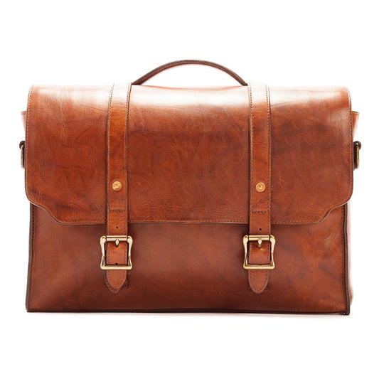 Heritage Leather Briefcase by Mission Mercantile Leather Goods