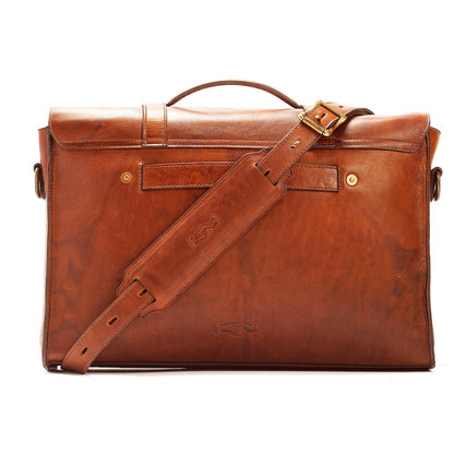 Heritage Leather Briefcase by Mission Mercantile Leather Goods