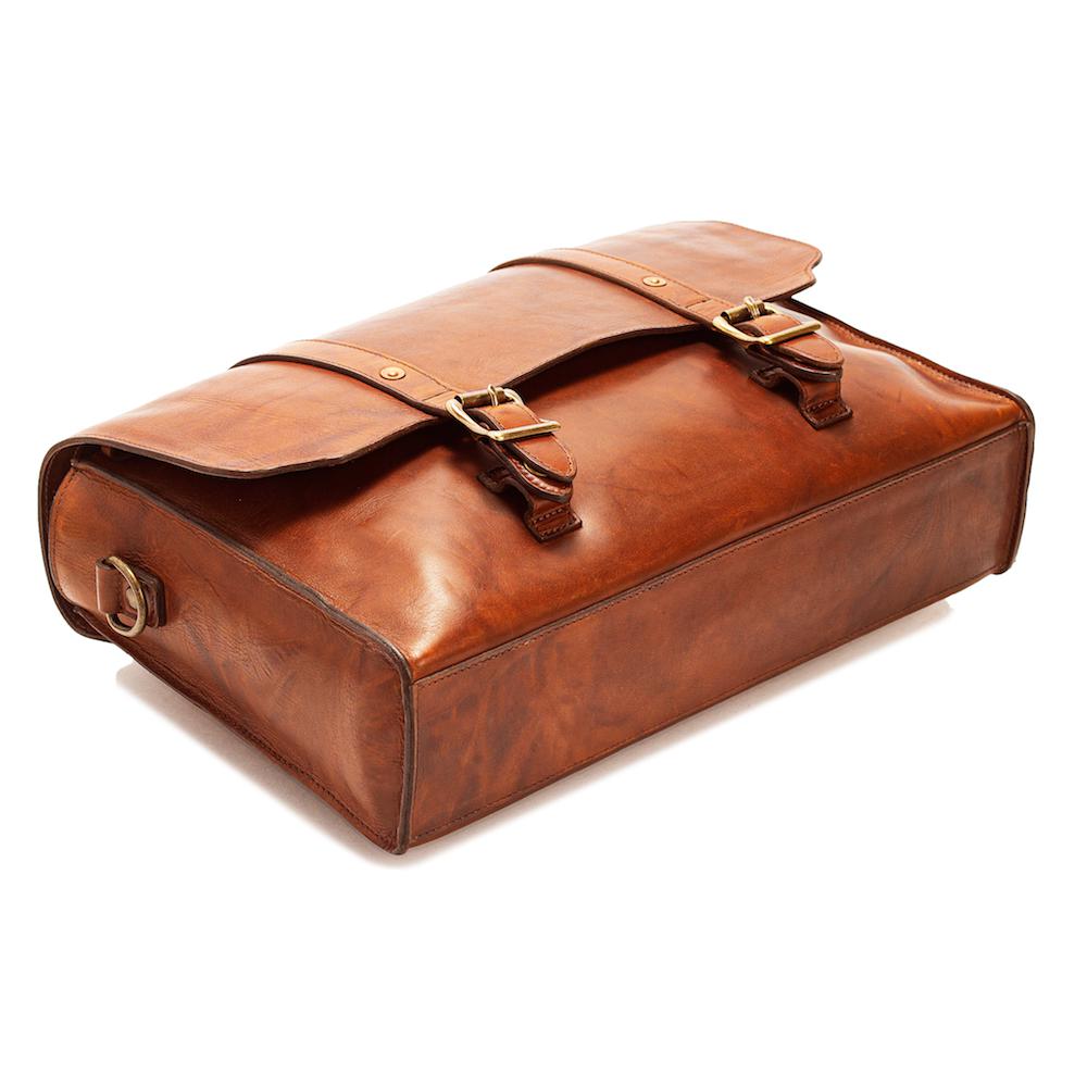 Heritage Leather Briefcase by Mission Mercantile Leather Goods