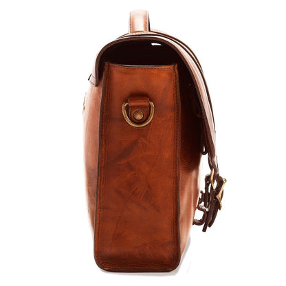 Heritage Leather Briefcase by Mission Mercantile Leather Goods