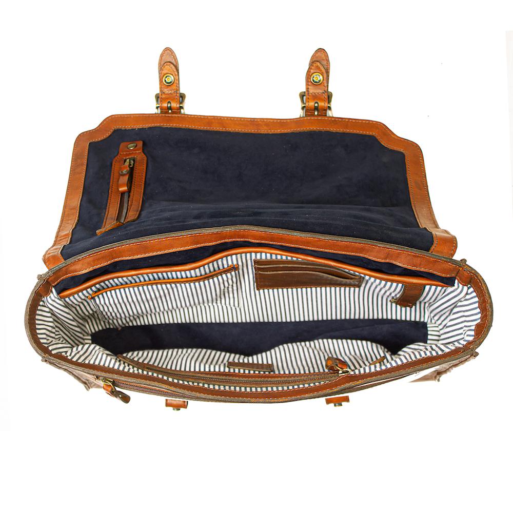 Heritage Leather Briefcase by Mission Mercantile Leather Goods