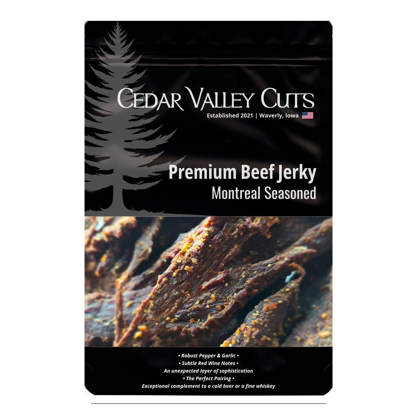 Montreal Seasoned Premium Beef Jerky Beef Jerky for by Cedar Valley Cuts
