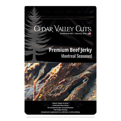 Montreal Seasoned Premium Beef Jerky Beef Jerky for by Cedar Valley Cuts