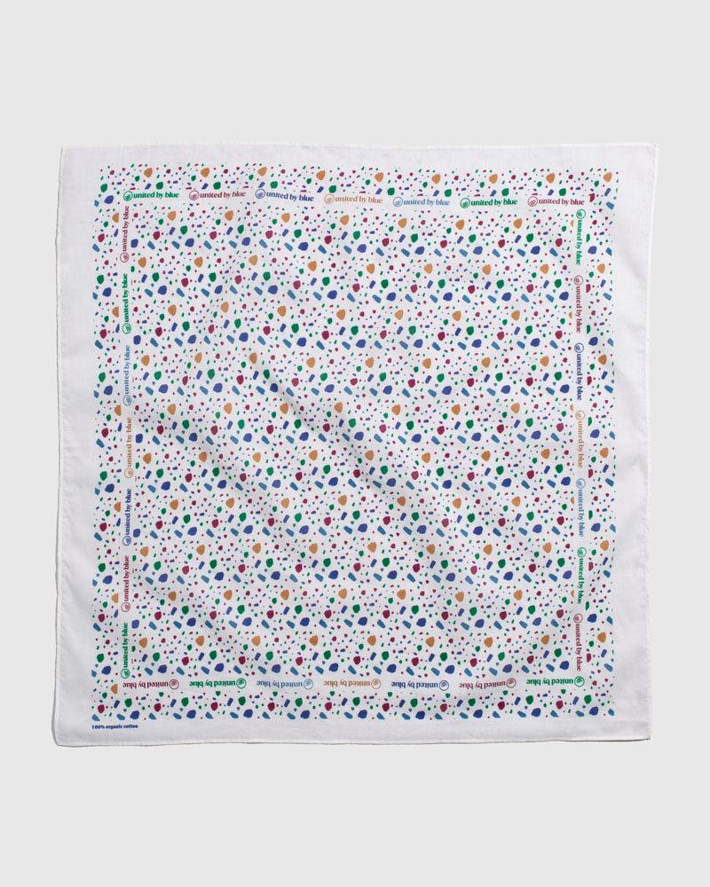 Egret Organic Cotton Bandana from United By Blue displayed on a white background.
