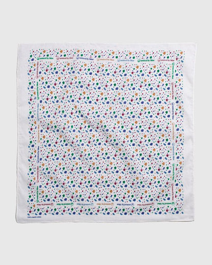 Egret Organic Cotton Bandana from United By Blue displayed on a white background.