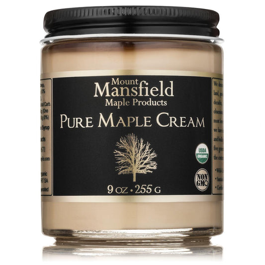 Organic Pure Vermont Maple Cream Maple Cream for 9oz by Mount Mansfield Maple Products