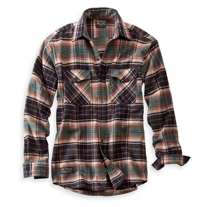 Plaid shirt from Vermont Flannel Co sold by Kempain Family Outfitters on a white background.