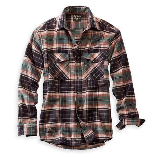 Plaid shirt from Vermont Flannel Co sold by Kempain Family Outfitters on a white background.