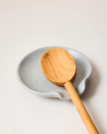 The Agrarian Spoon Rest | Wheel-Thrown Stoneware by Farmhouse Pottery