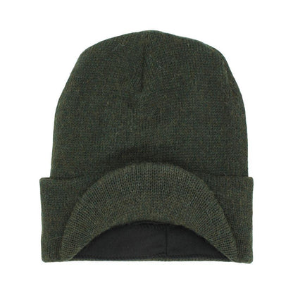 The Alpaca Knit Brimmed Hat | Made in USA Drab Olive by Purely Alpaca