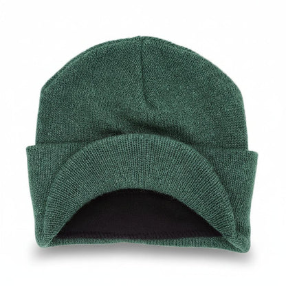The Alpaca Knit Brimmed Hat | Made in USA Forest Green by Purely Alpaca