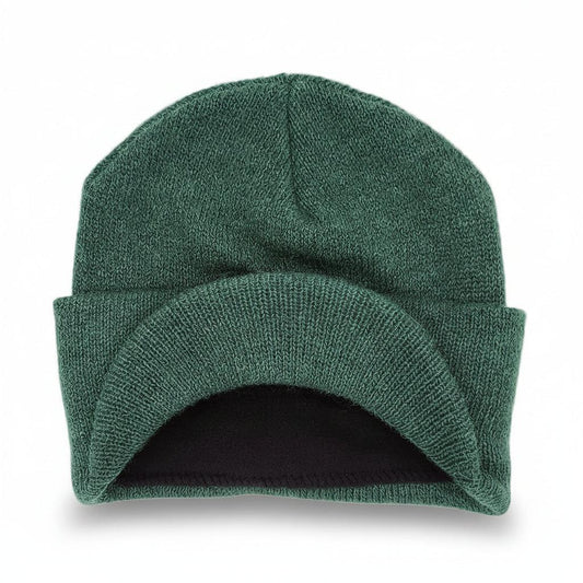 The Alpaca Knit Brimmed Hat | Made in USA Forest Green by Purely Alpaca