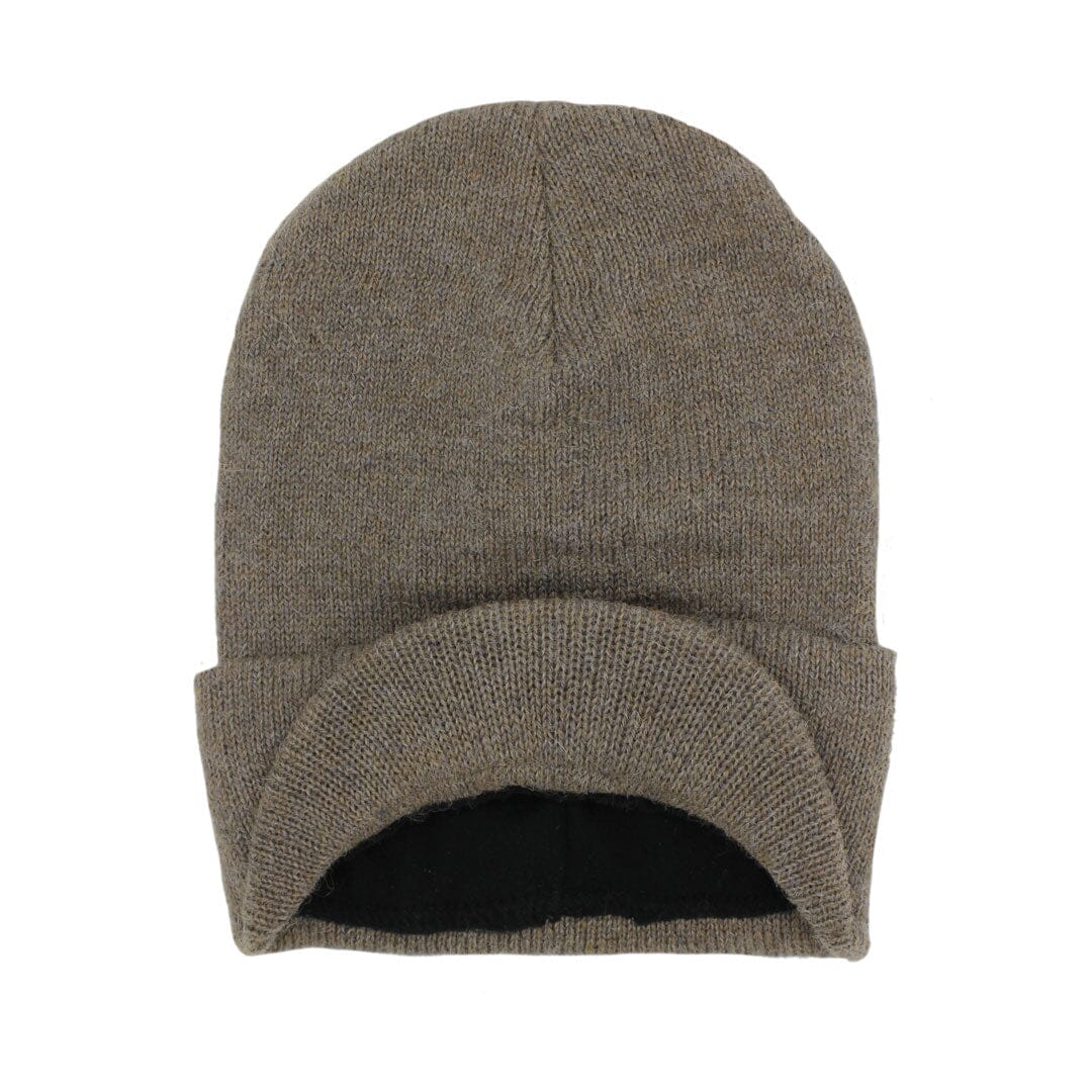 The Alpaca Knit Brimmed Hat | Made in USA Tree Bark by Purely Alpaca