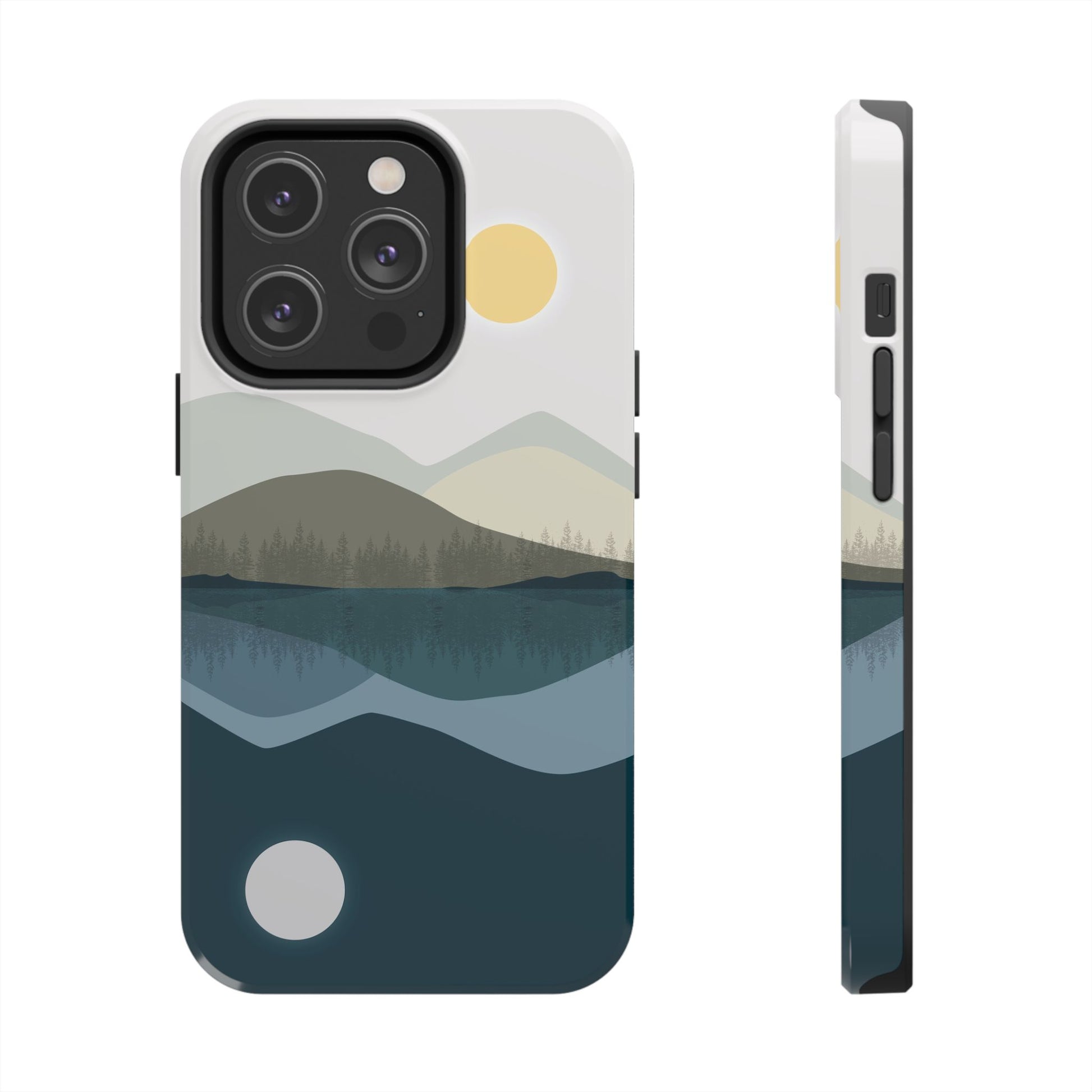 The Alpine Mirror Phone Case for iPhone 14 Pro by Kempain