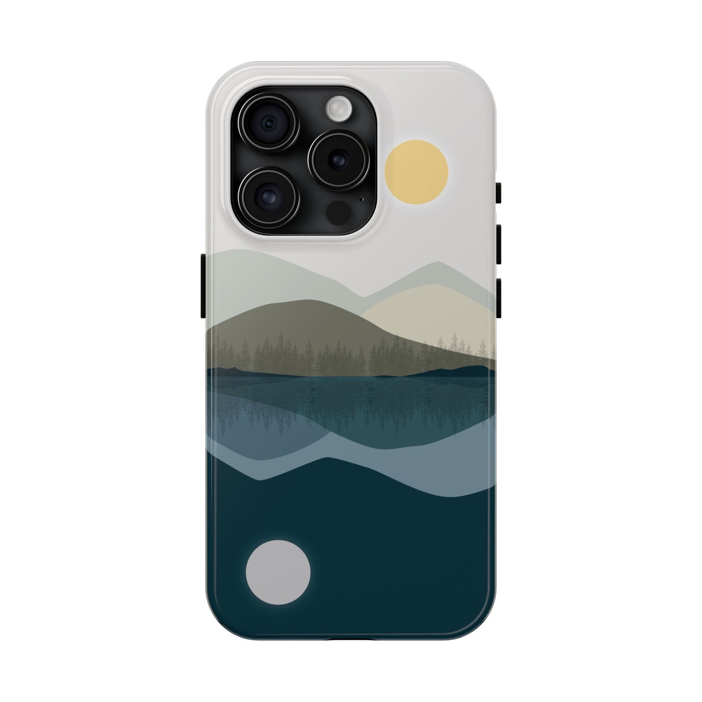 The Alpine Mirror Phone Case for iPhone 15 Pro by Kempain
