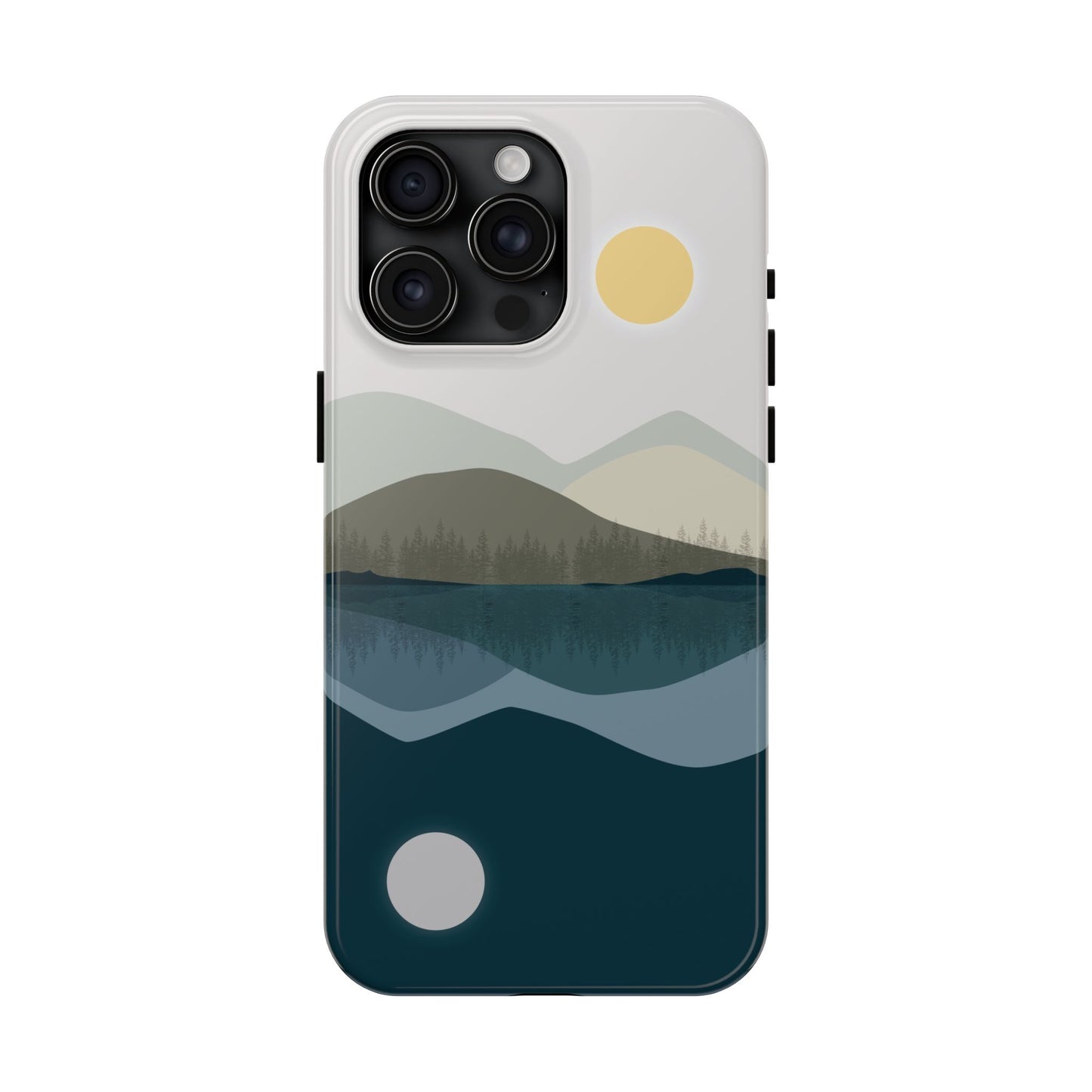 The Alpine Mirror Phone Case for iPhone 15 Pro Max by Kempain