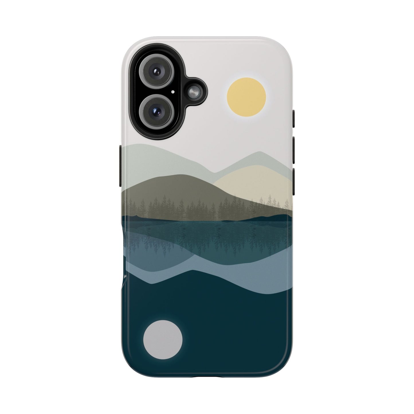 The Alpine Mirror Phone Case for iPhone 16 by Kempain