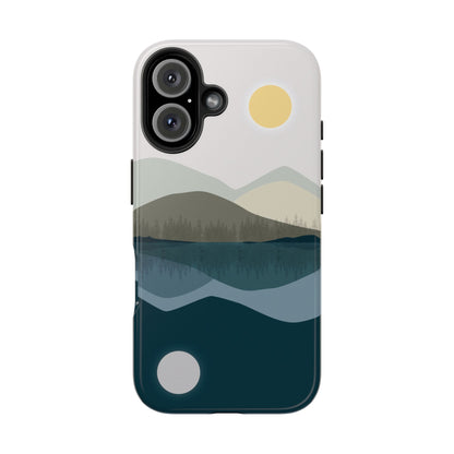 The Alpine Mirror Phone Case for iPhone 16 by Kempain