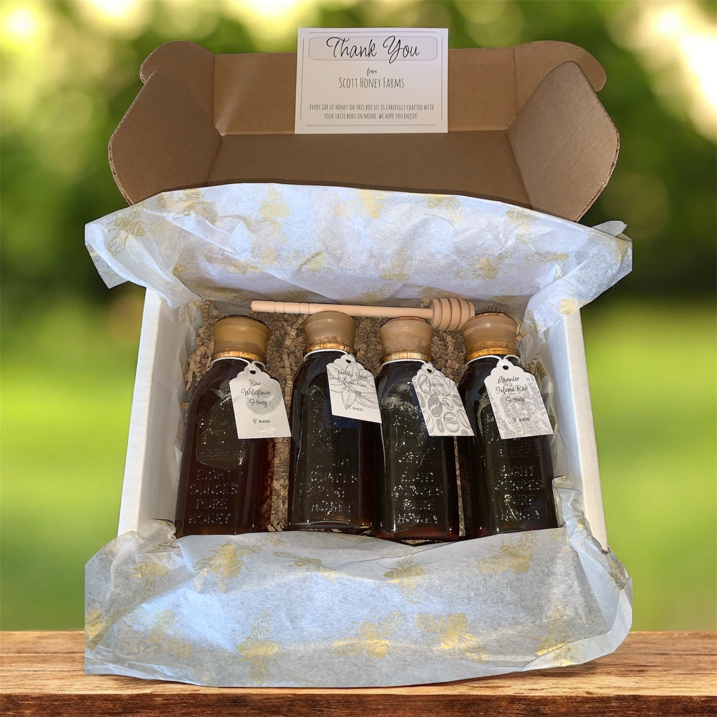 The Apiary Tasting Flight | Artisan Honey Collection by Scott Honey Farms & Organics