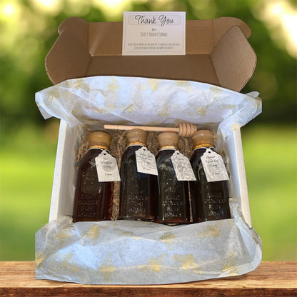 The Apiary Tasting Flight | Artisan Honey Collection by Scott Honey Farms & Organics