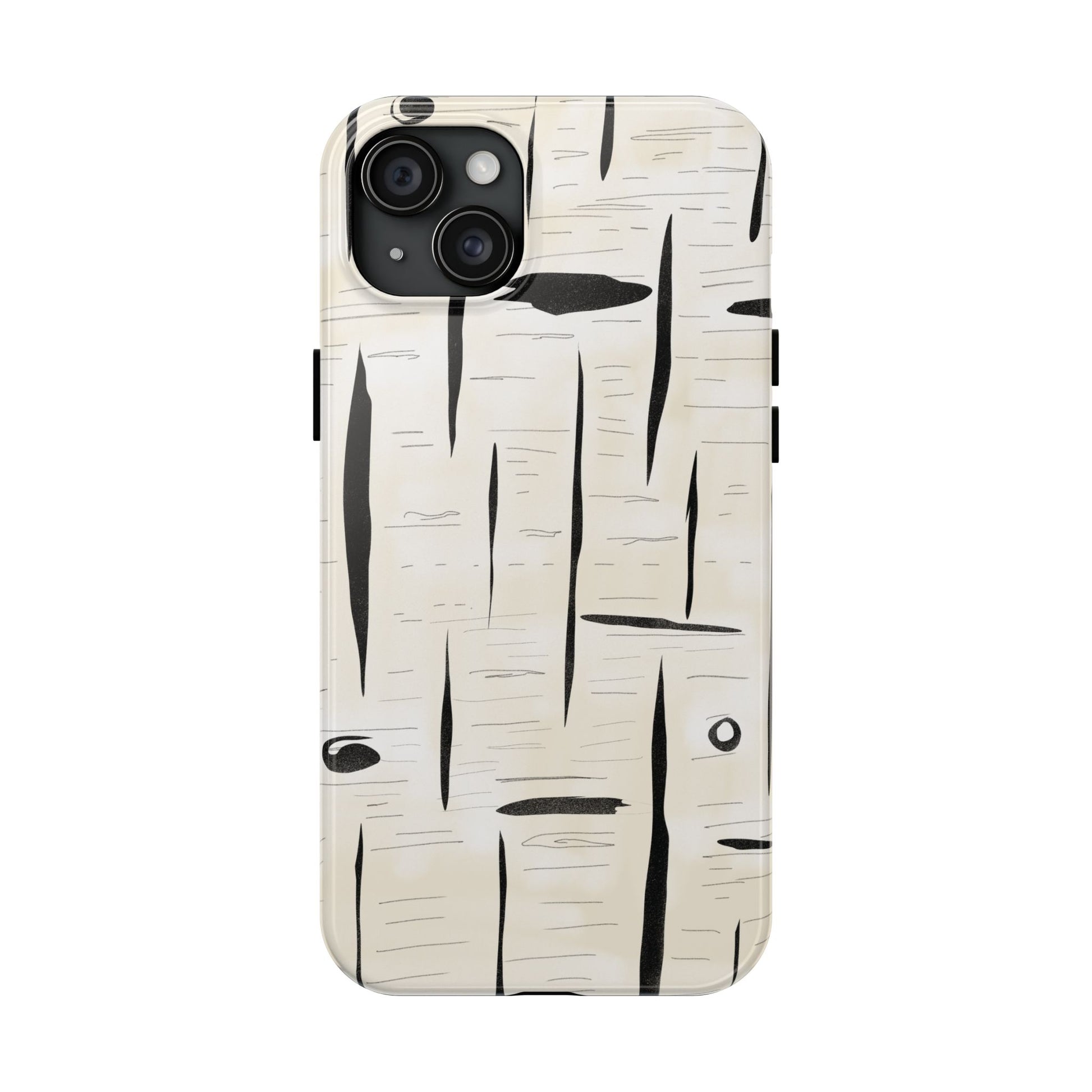 The Birch Study for Phone Case by Kempain-iPhone 15 Plus-