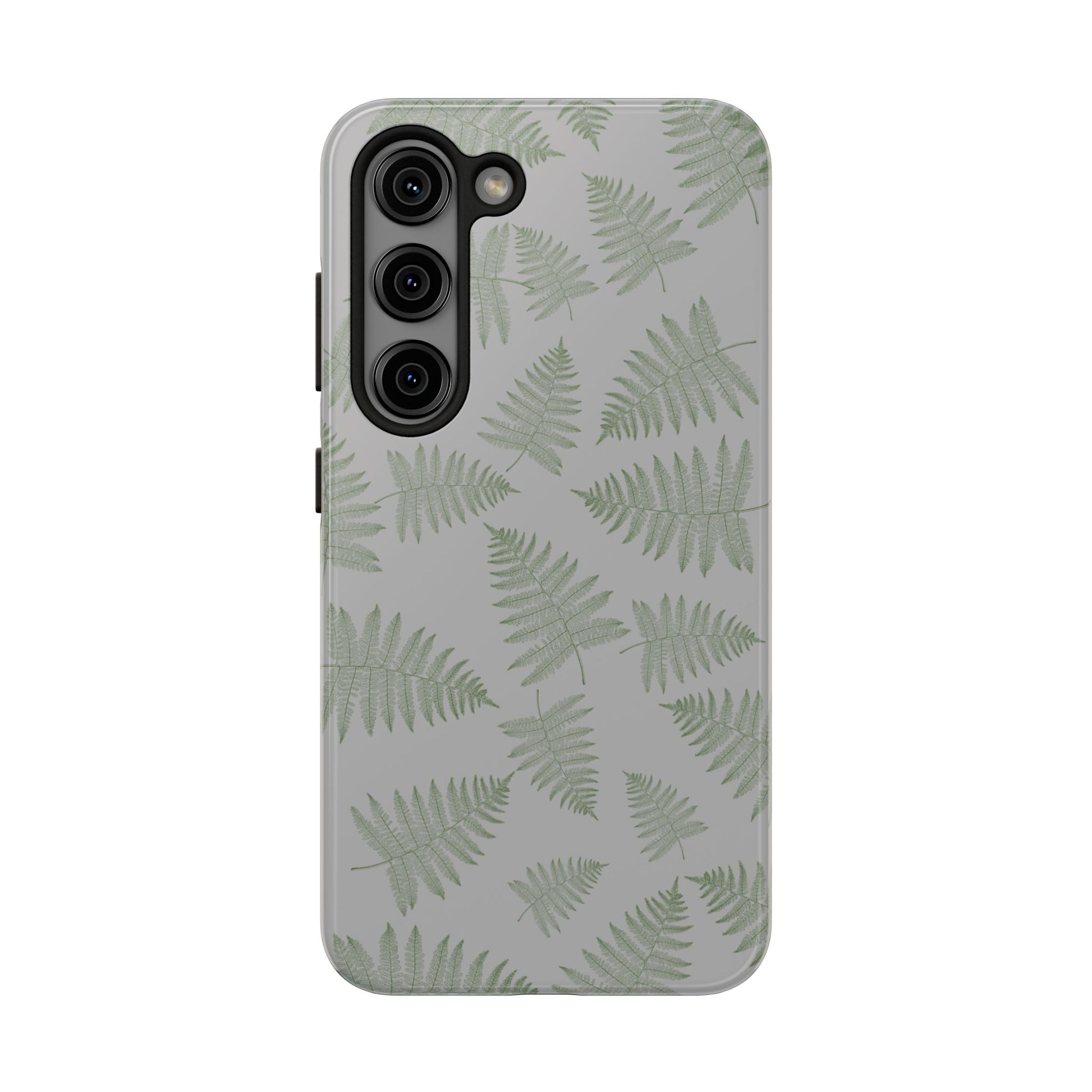 The Bracken Phone Case featuring illustrated fern pattern by Kempain-Samsung Galaxy S23.