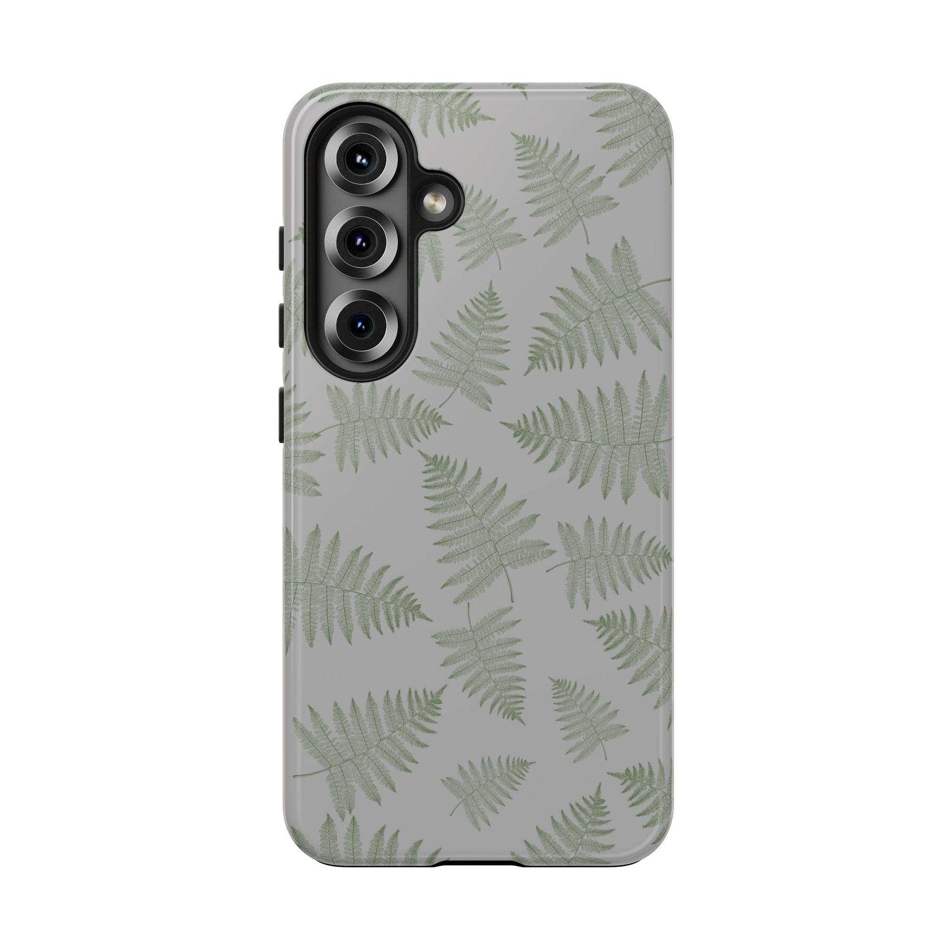 The Bracken Phone Case featuring illustrated fern pattern by Kempain-Samsung Galaxy S25.