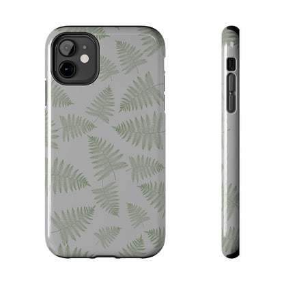The Bracken Phone Case featuring illustrated fern pattern by Kempain-iPhone 11.