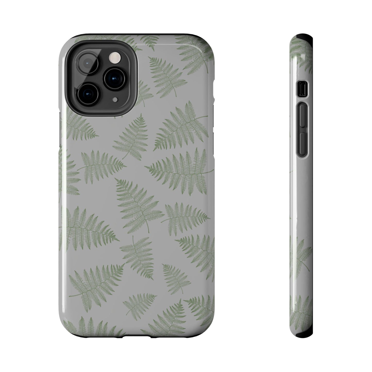 The Bracken Phone Case featuring illustrated fern pattern by Kempain-iPhone 11 Pro.