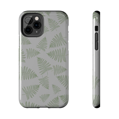 The Bracken Phone Case featuring illustrated fern pattern by Kempain-iPhone 11 Pro.