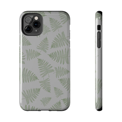 The Bracken Phone Case featuring illustrated fern pattern by Kempain-iPhone 11 Pro Max.