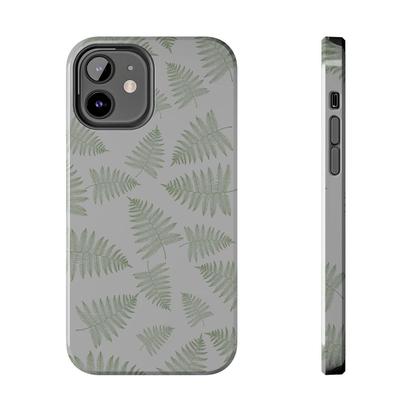 The Bracken Phone Case featuring illustrated fern pattern by Kempain-iPhone 12.