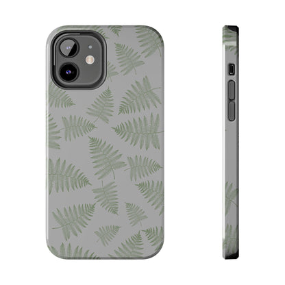 The Bracken Phone Case featuring illustrated fern pattern by Kempain-iPhone 12.