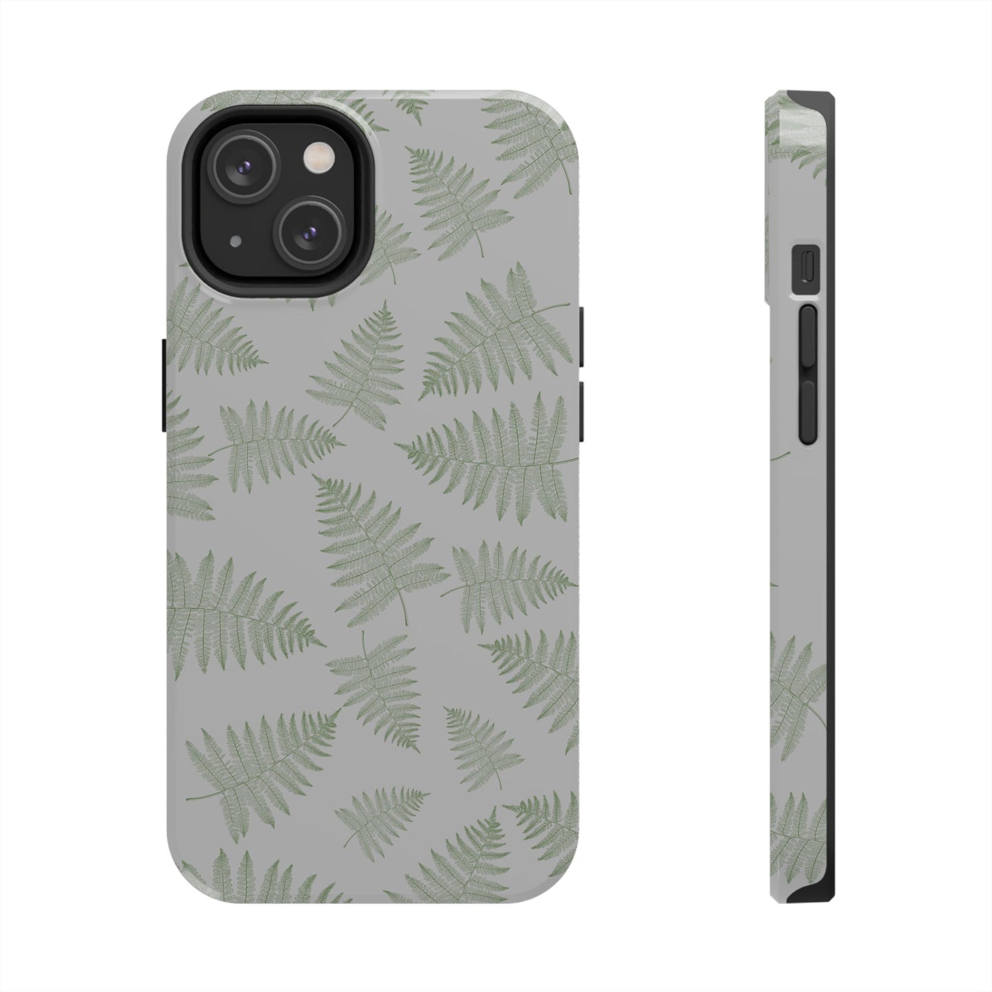 The Bracken Phone Case featuring illustrated fern pattern by Kempain-iPhone 14.