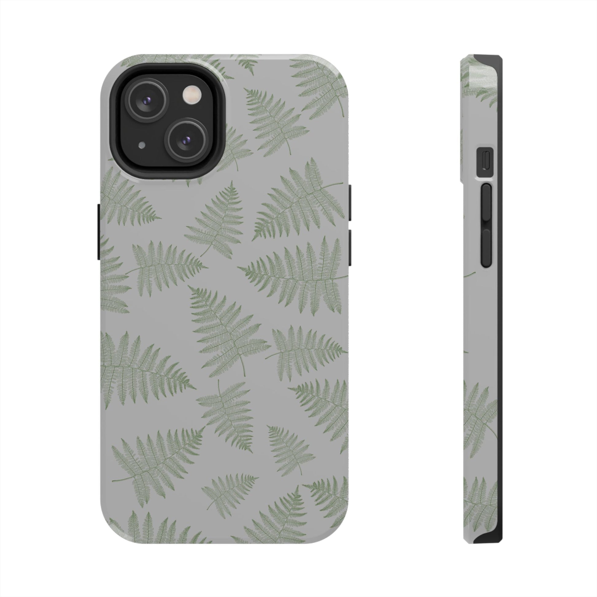 The Bracken Phone Case featuring illustrated fern pattern by Kempain-iPhone 14.