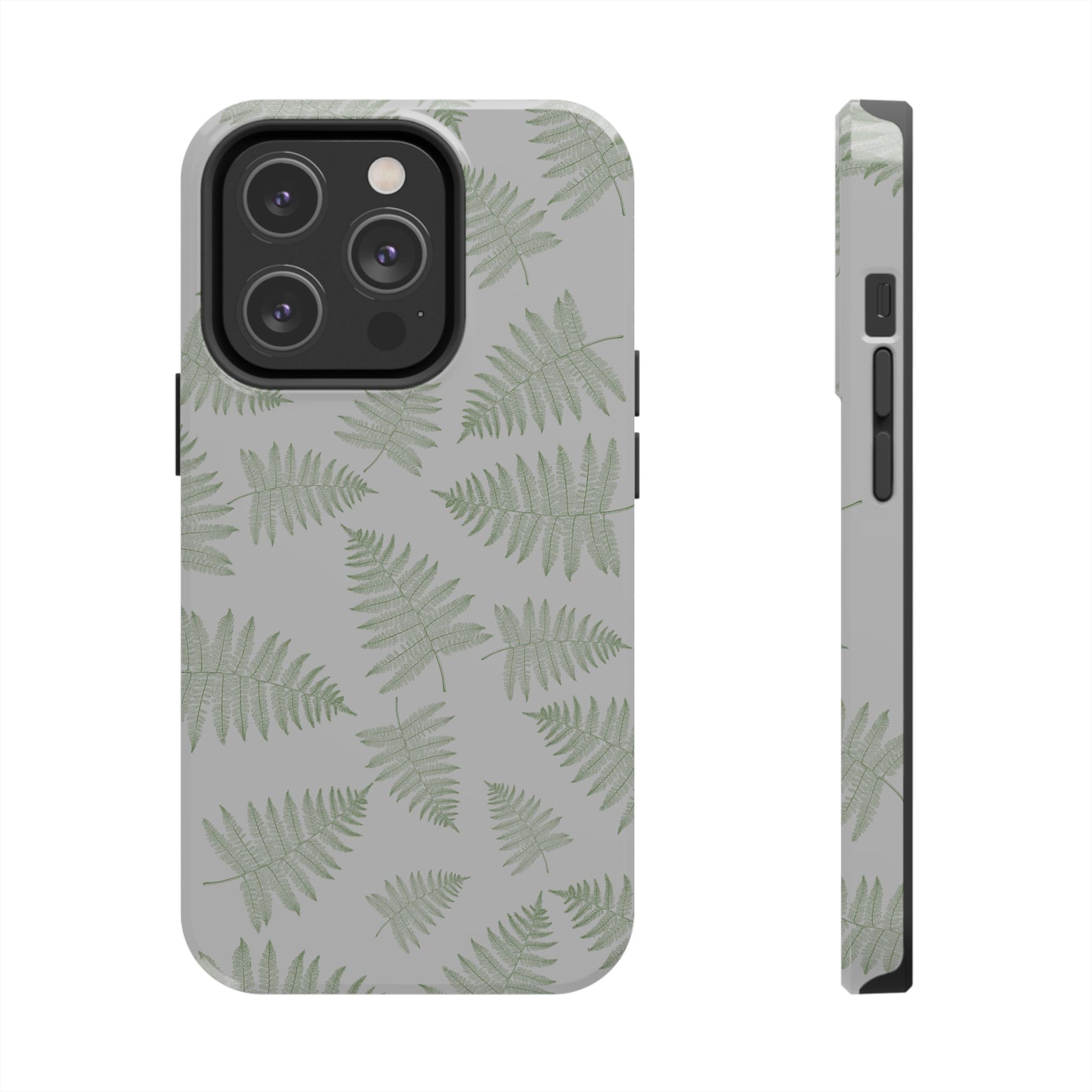 The Bracken Phone Case featuring illustrated fern pattern by Kempain-iPhone 14 Pro.