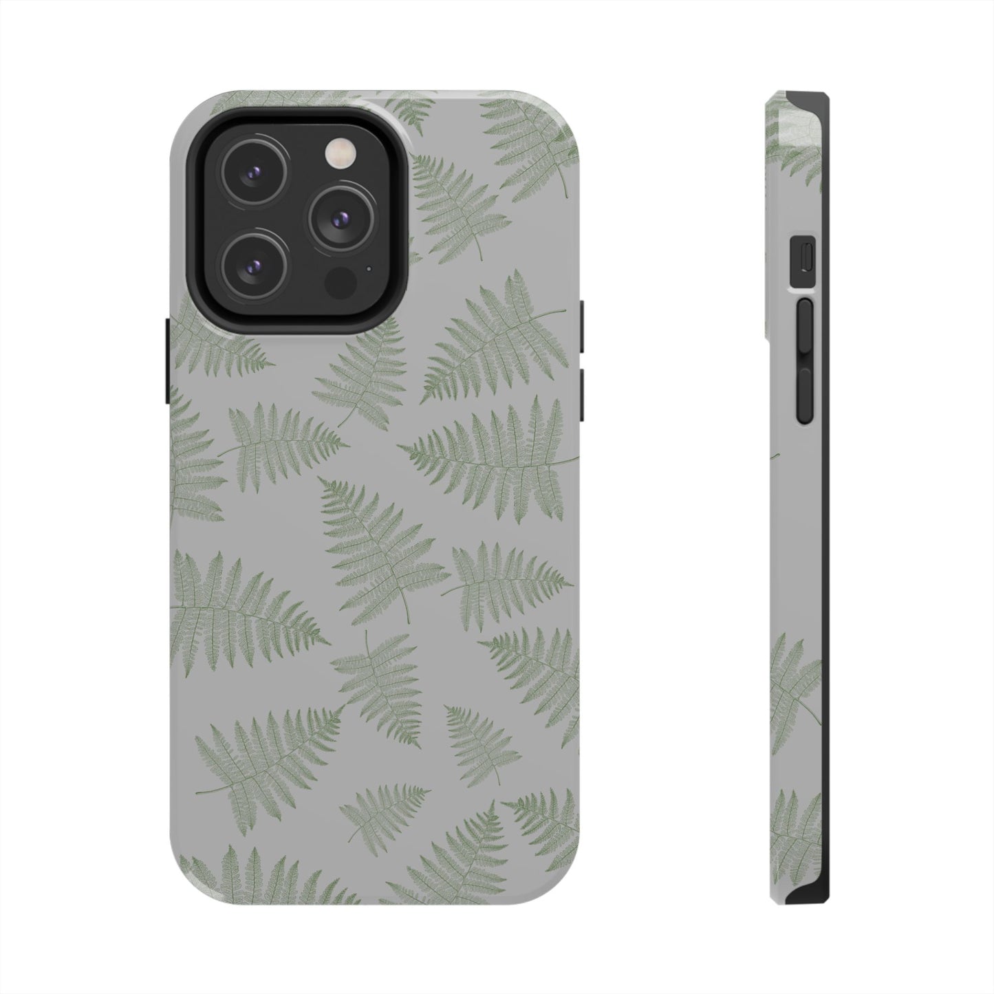 The Bracken Phone Case featuring illustrated fern pattern by Kempain-iPhone 14 Pro Max.