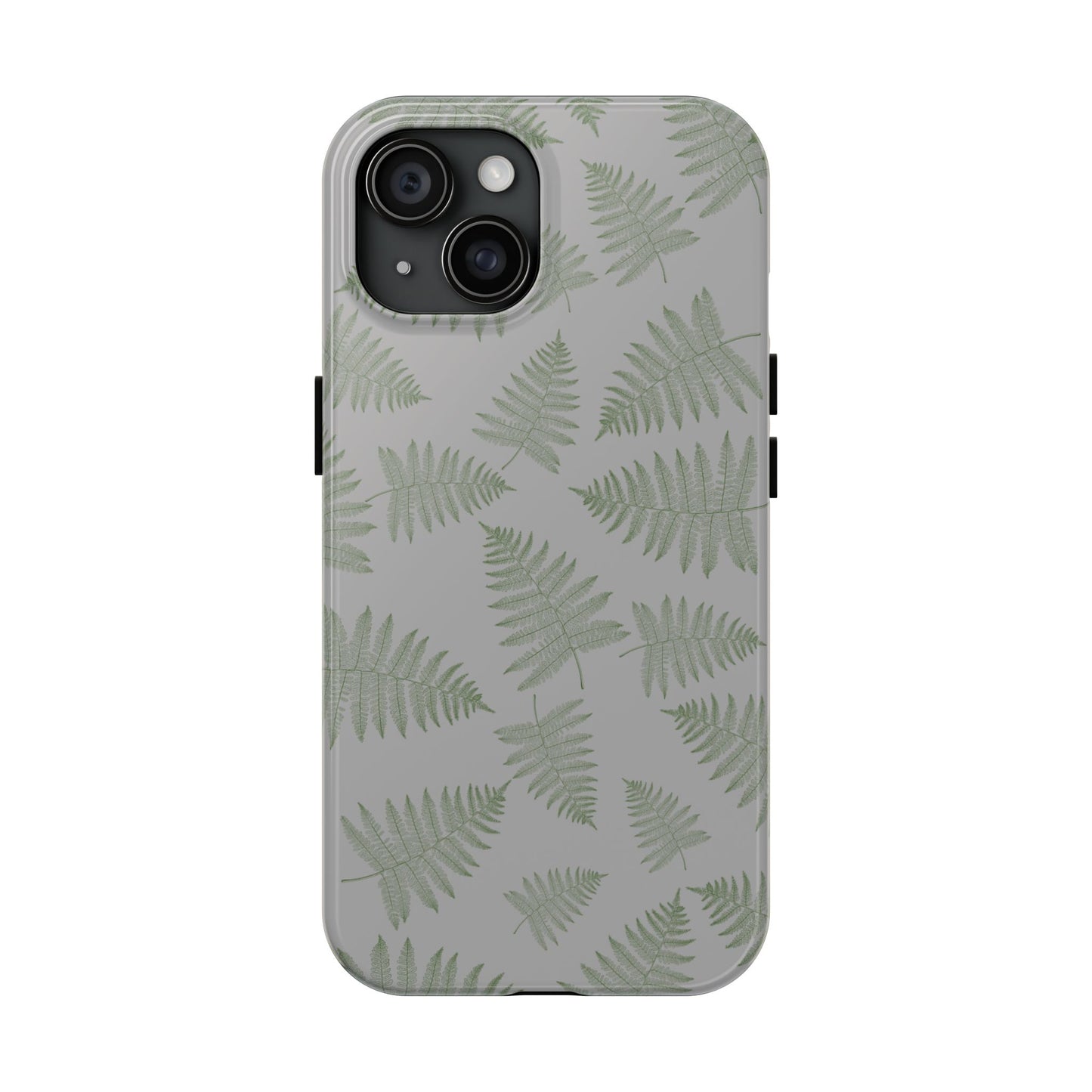 The Bracken Phone Case featuring illustrated fern pattern by Kempain-iPhone 15.