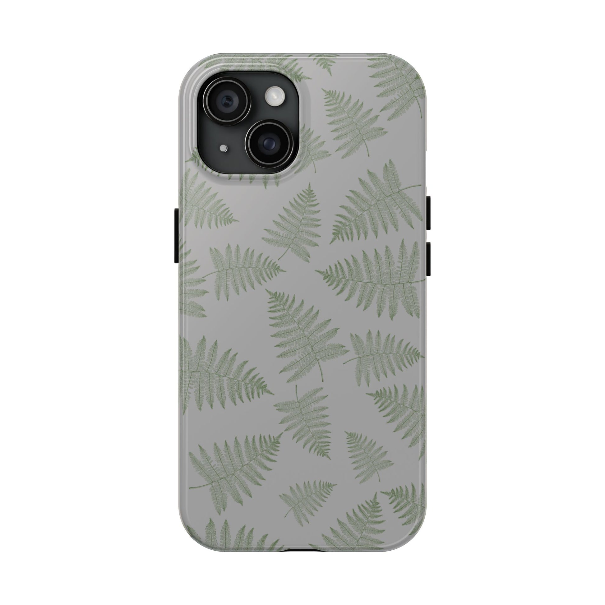 The Bracken Phone Case featuring illustrated fern pattern by Kempain-iPhone 15.