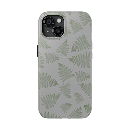 The Bracken Phone Case featuring illustrated fern pattern by Kempain-iPhone 15.
