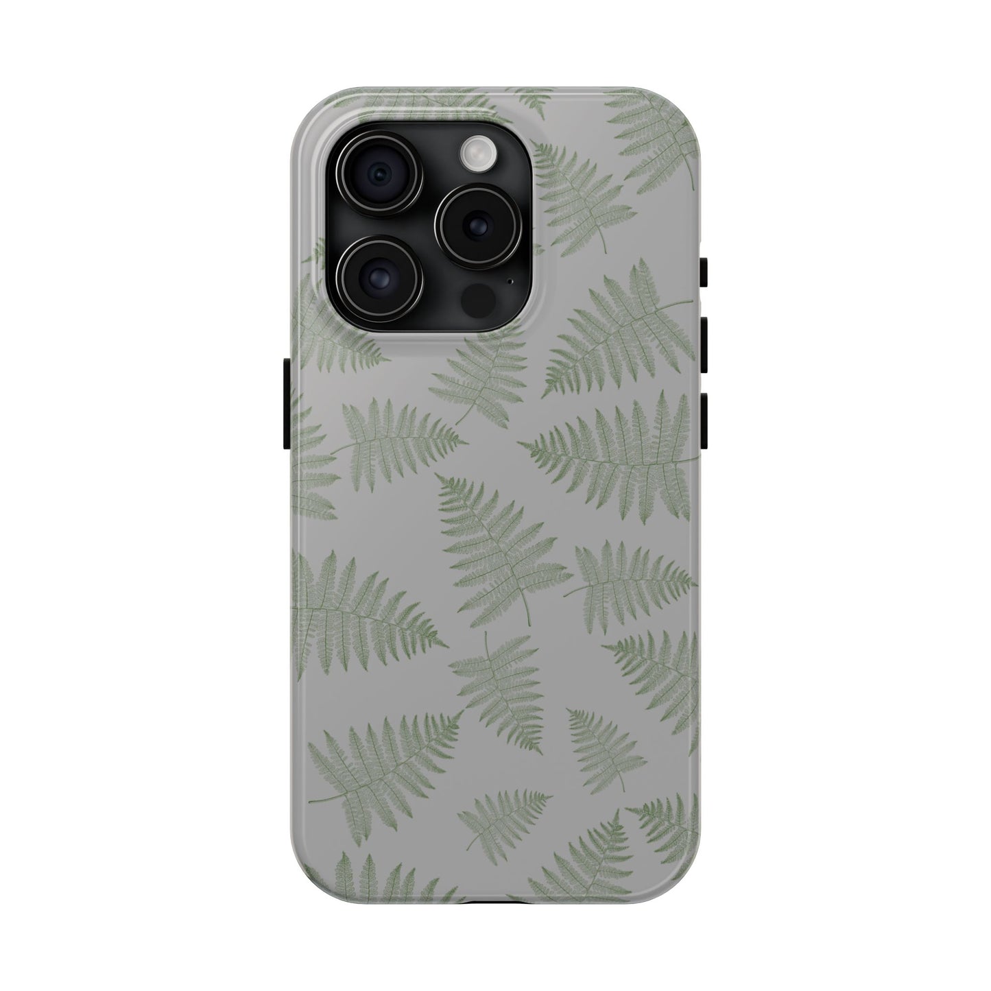The Bracken Phone Case featuring illustrated fern pattern by Kempain-iPhone 15 Pro.
