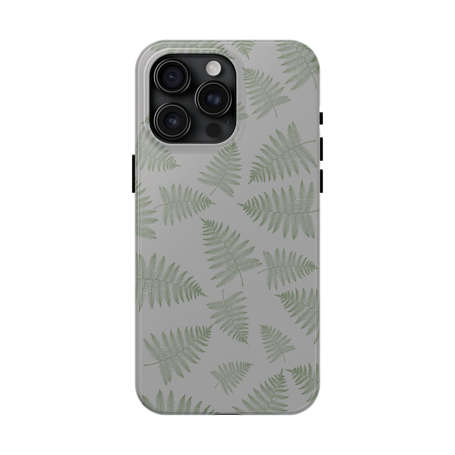 The Bracken Phone Case featuring illustrated fern pattern by Kempain-iPhone 15 Pro Max.