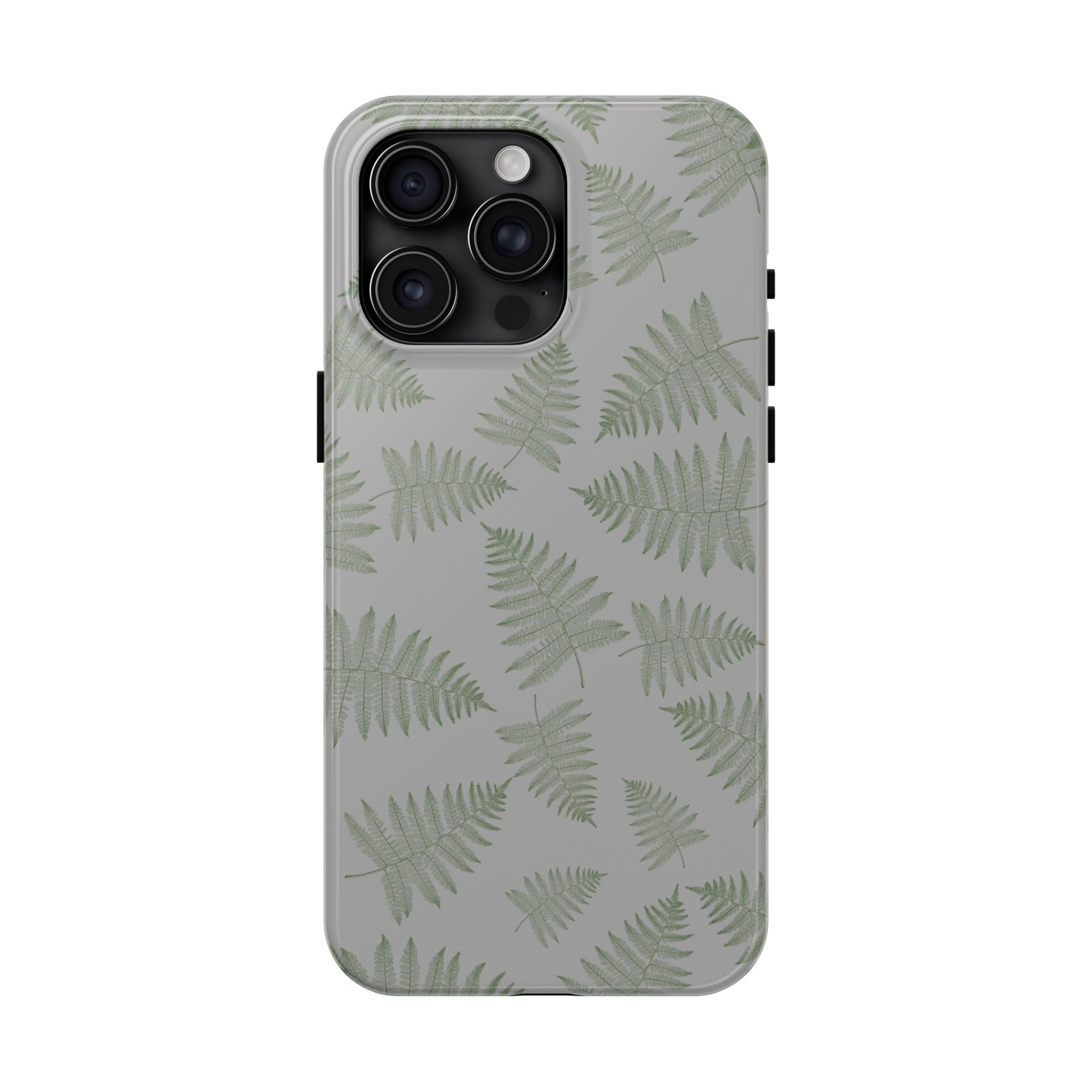 The Bracken Phone Case featuring illustrated fern pattern by Kempain-iPhone 15 Pro Max.