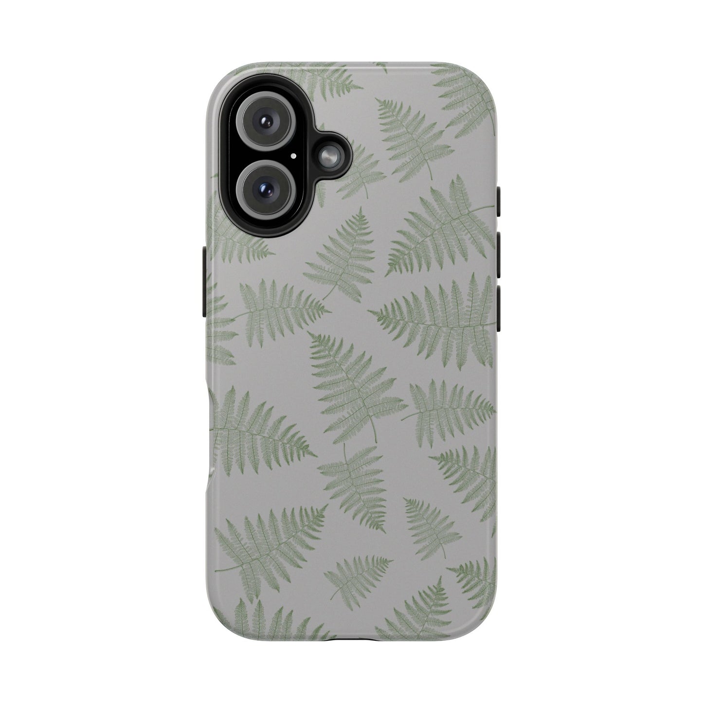 The Bracken Phone Case featuring illustrated fern pattern by Kempain-iPhone 16.