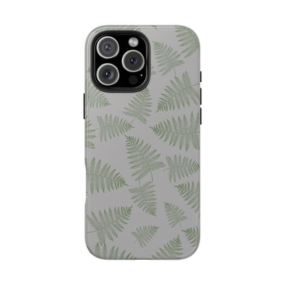 The Bracken Phone Case featuring illustrated fern pattern by Kempain-iPhone 16 Pro Max.