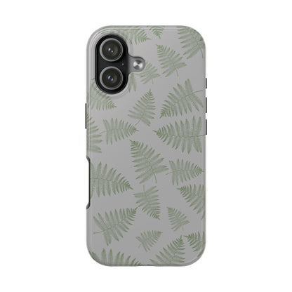 The Bracken Phone Case featuring illustrated fern pattern by Kempain-iPhone 17.
